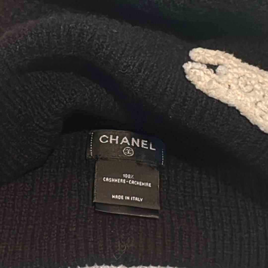 正規品　CHANEL ニット帽　シャネル巾着　ショッパー　おまけ付き！