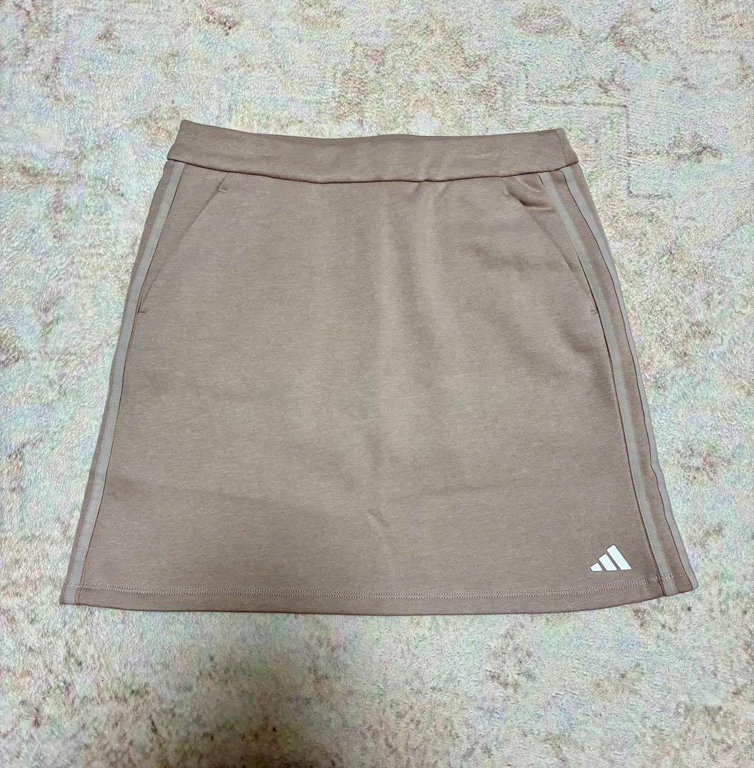【adidas】ゴルフウェア セットアップ 裏起毛 ジャケット &スカート L