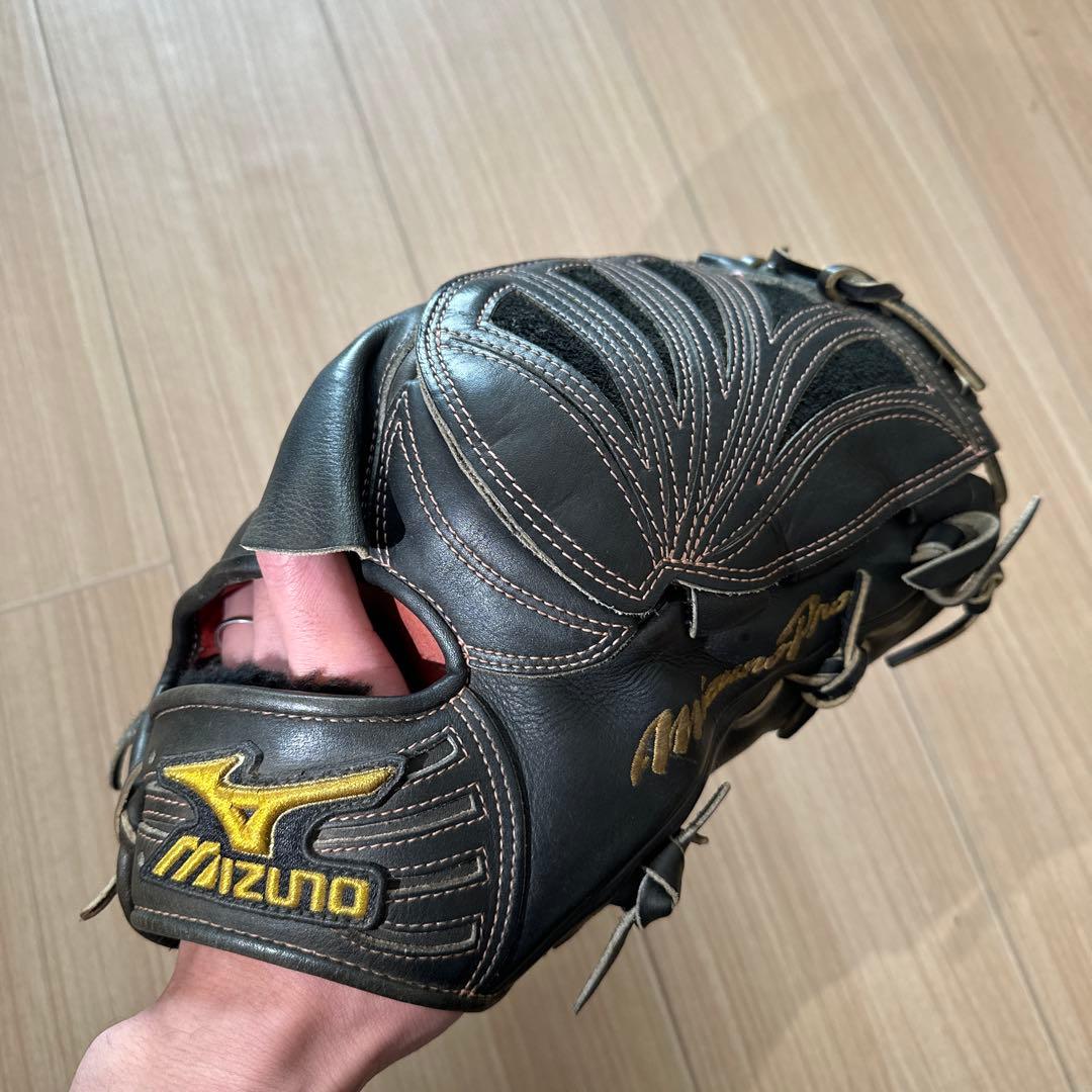 Mizuno Pro ブラック 投手用グローブ　ミズノプロオーダー