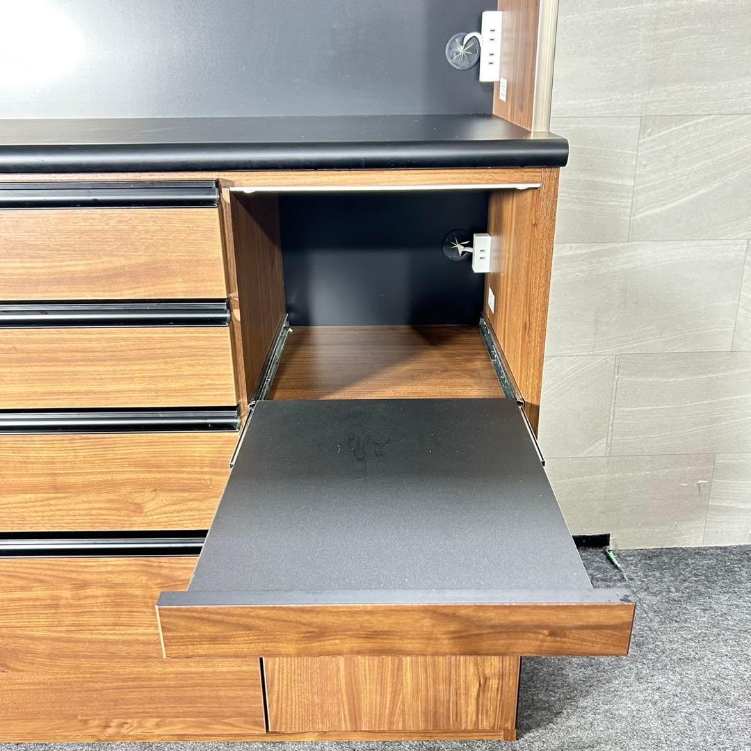 古賀家具 食器棚 幅120cm サンタナ 完成品 キッチンボード d5122