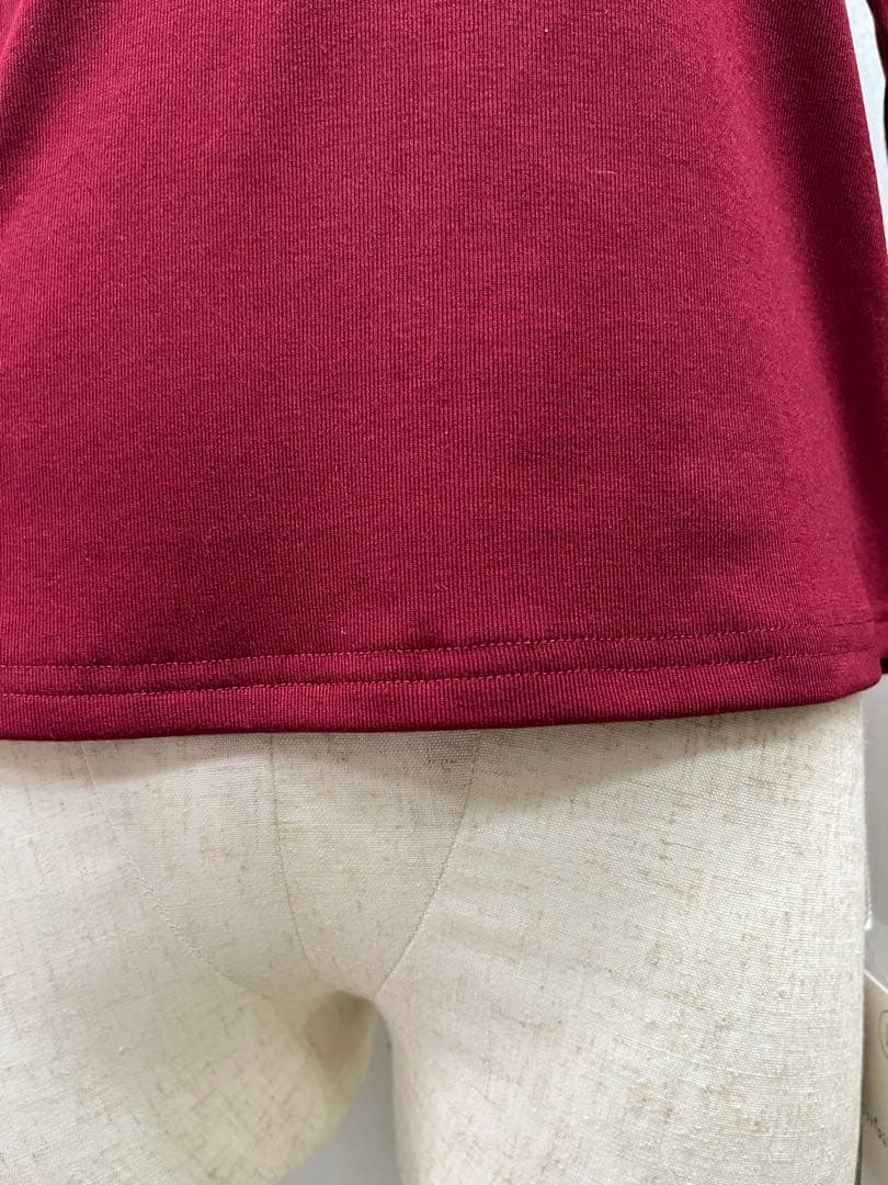 新品 社交ダンス トップス ワインカラー サイズL
