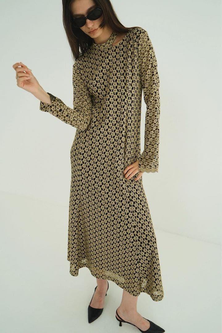 【CLANE】フラワーレースワンピース【size 0】
