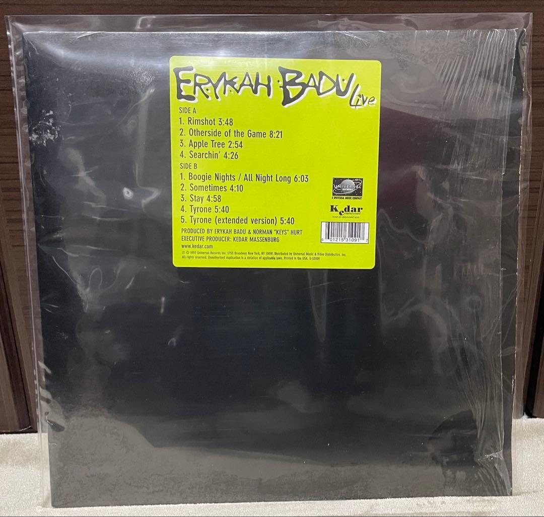 【美品レア盤】Erykah Badu ／Live アナログレコード