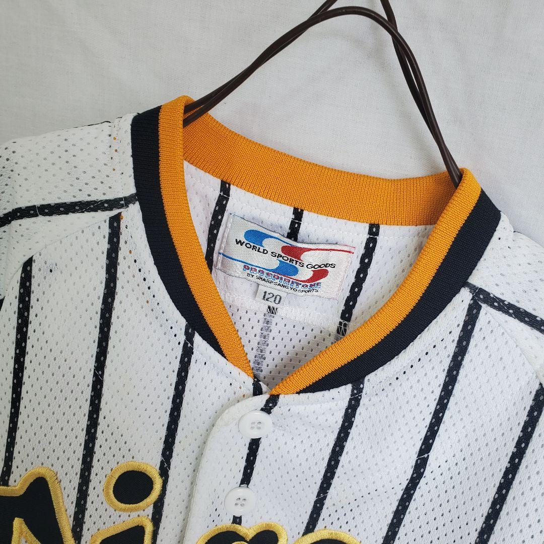 90s,ヴィンテージ 阪神タイガース ジュニア ユニフォーム ウェア 刺繍