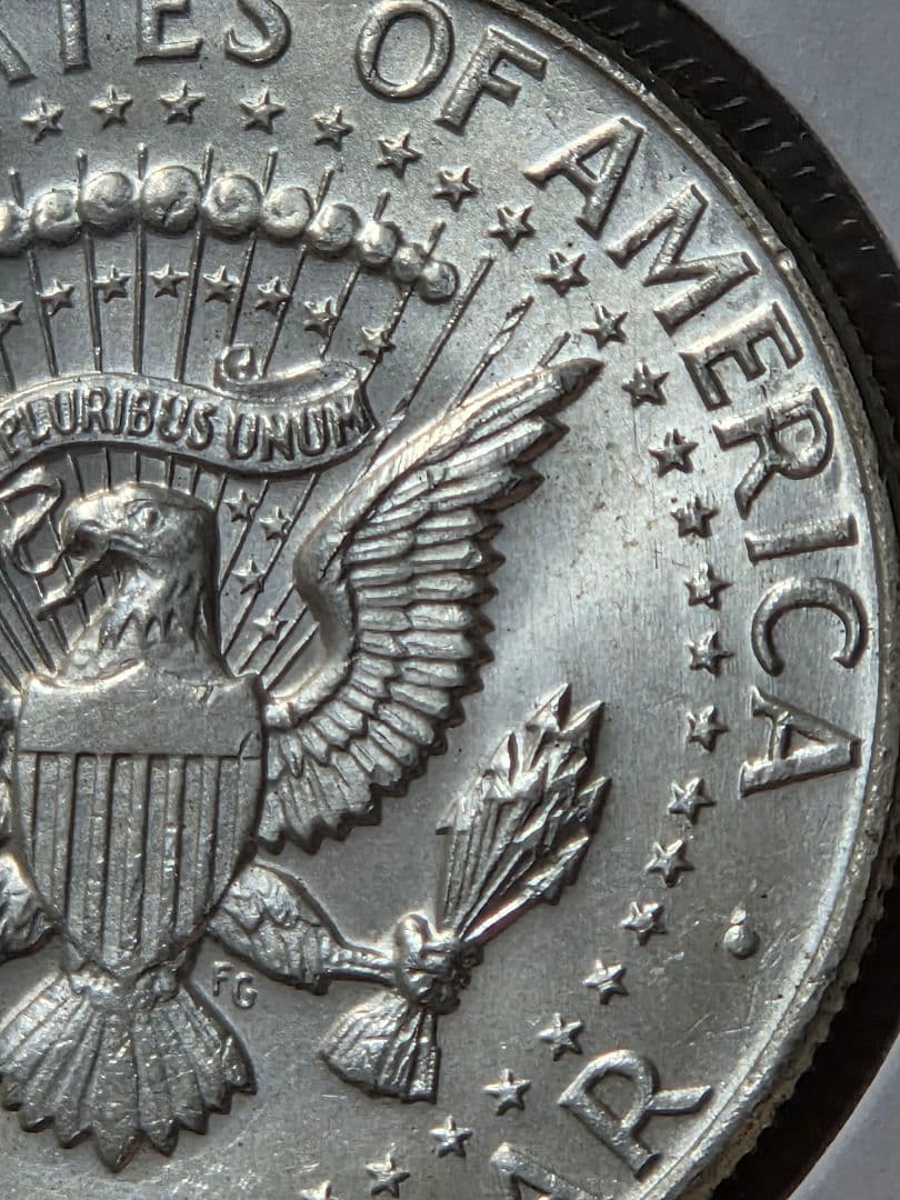 アメリカ合衆国　ケネディ大統領　ハーフダラー銀貨　1964