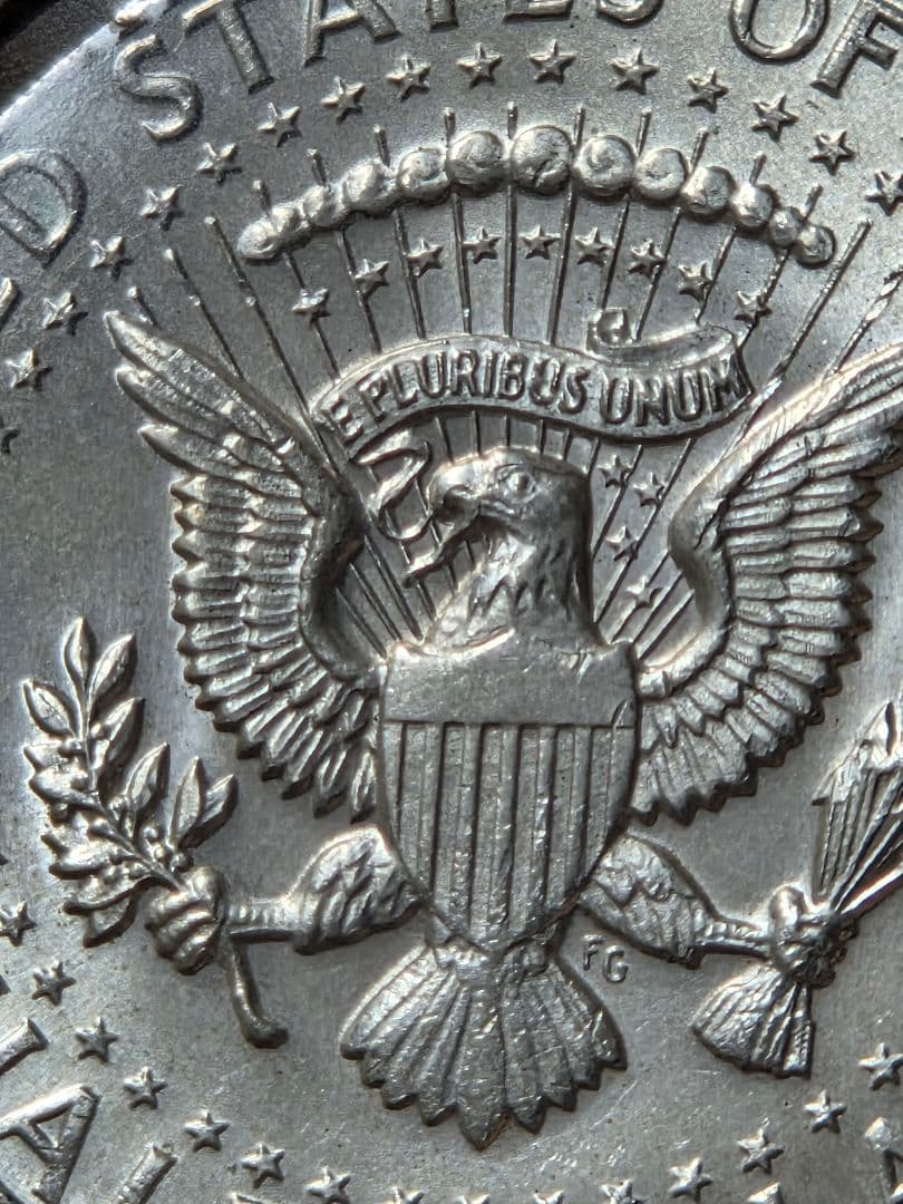 アメリカ合衆国　ケネディ大統領　ハーフダラー銀貨　1964