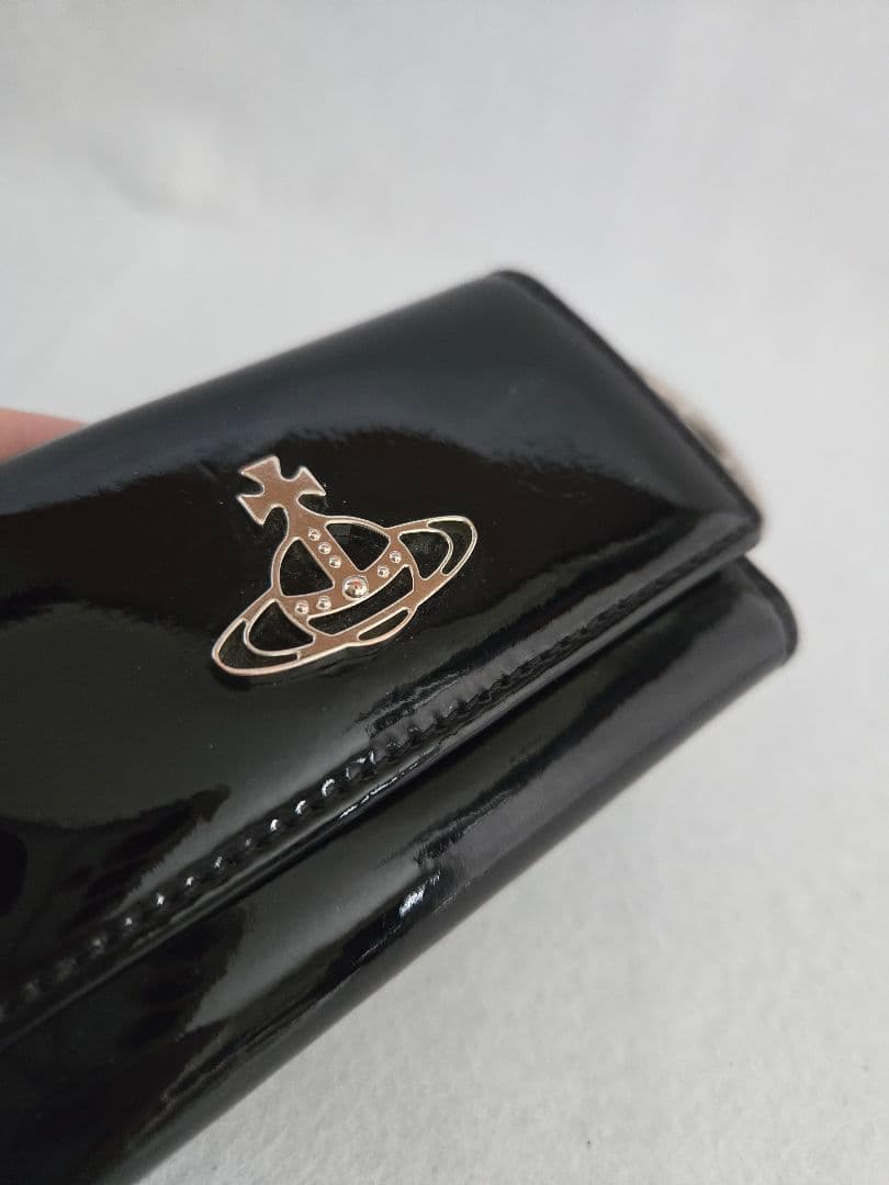 ☺︎Vivienne Westwood ブラック エナメル キーケース 箱無し