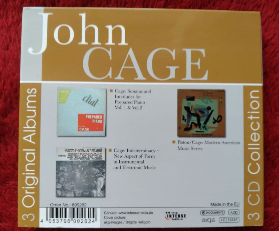 ジョン・ケージ　
3 Original Albums