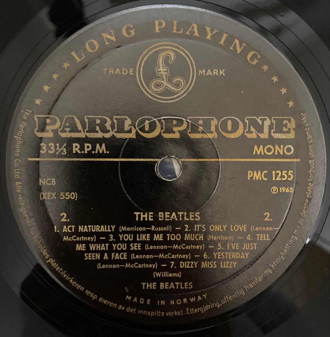 超絶レアGoldノルウェイオリジナルHelp!ビートルズBeatlesレコード