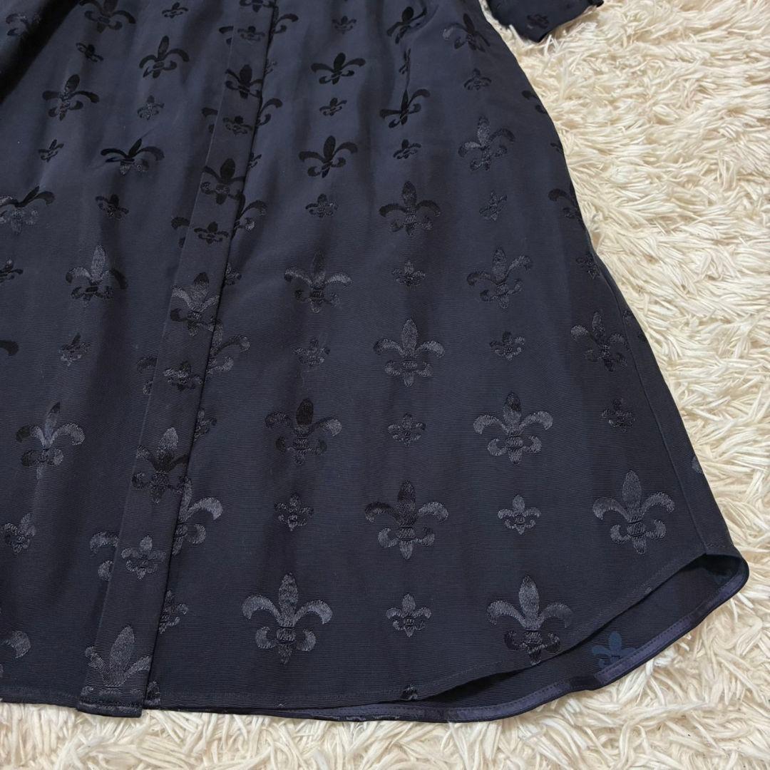 【極美品♡定価5.2万】グレースコンチネンタル　グログランジャガードシャツドレス