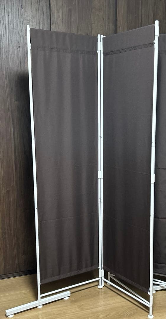 クロスパーテーション　高さ180cm 6連　IRIS OHYAMA ブラウン