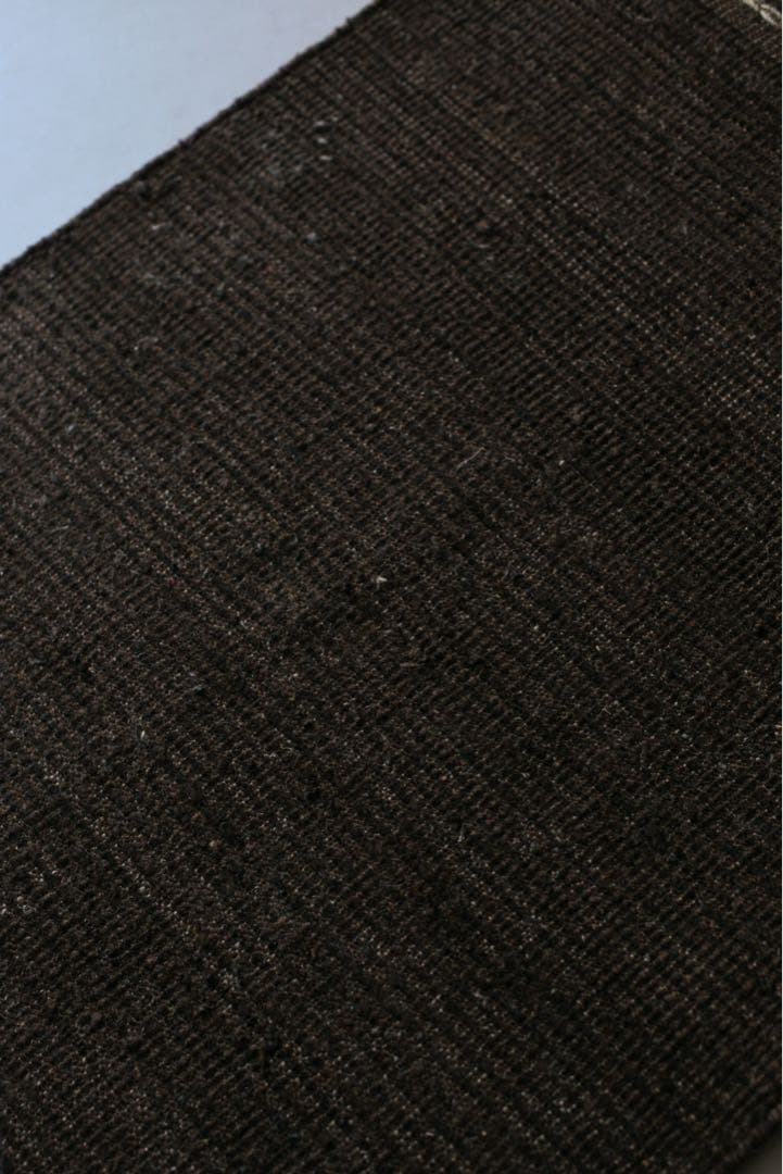 【新品】132cm×77cm モロッコ　ベニワレン　ウール　ブラウン　生成り