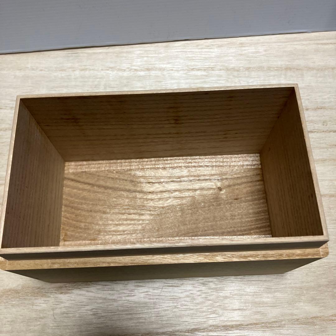 E-壁 木製 桐箱 収納 小物入れ ウッドボックス 蓋付き 伝統工芸 茶道具