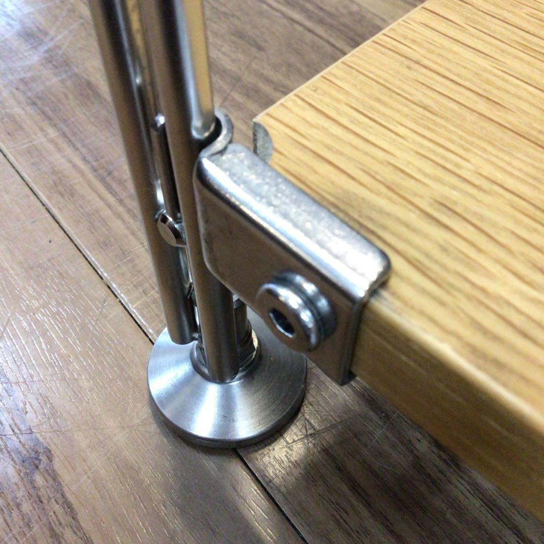 MUJI 無印良品 ステンレスユニットシェルフ ワイド小 3段 オーク材