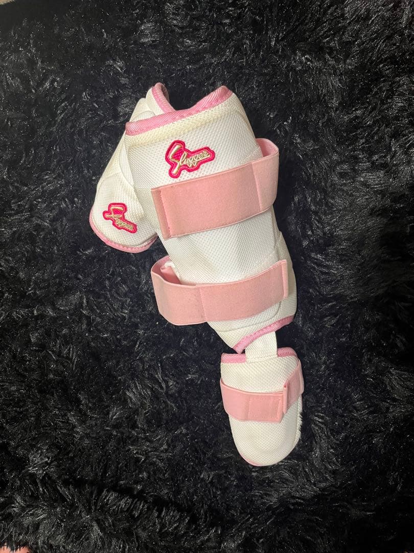 slugger エルボガード フットガード 白ピンク