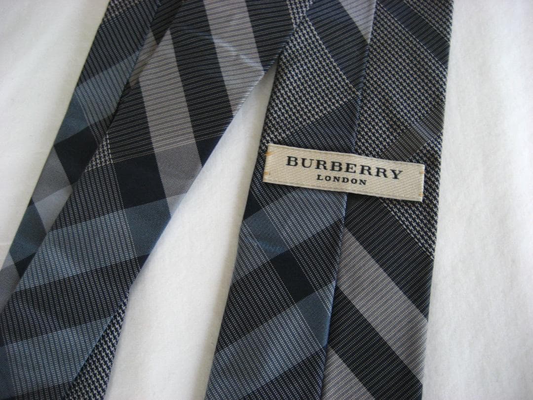 BURBERRY LONDON ネクタイ チェック バーバリー ロンドン 未使用