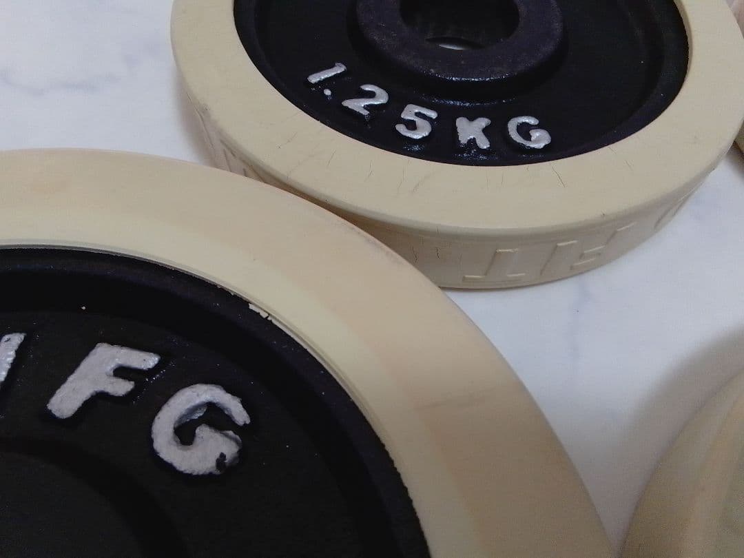 WFG ワイルドフィット ラバー付 ダンベル プレート 約20kg セット