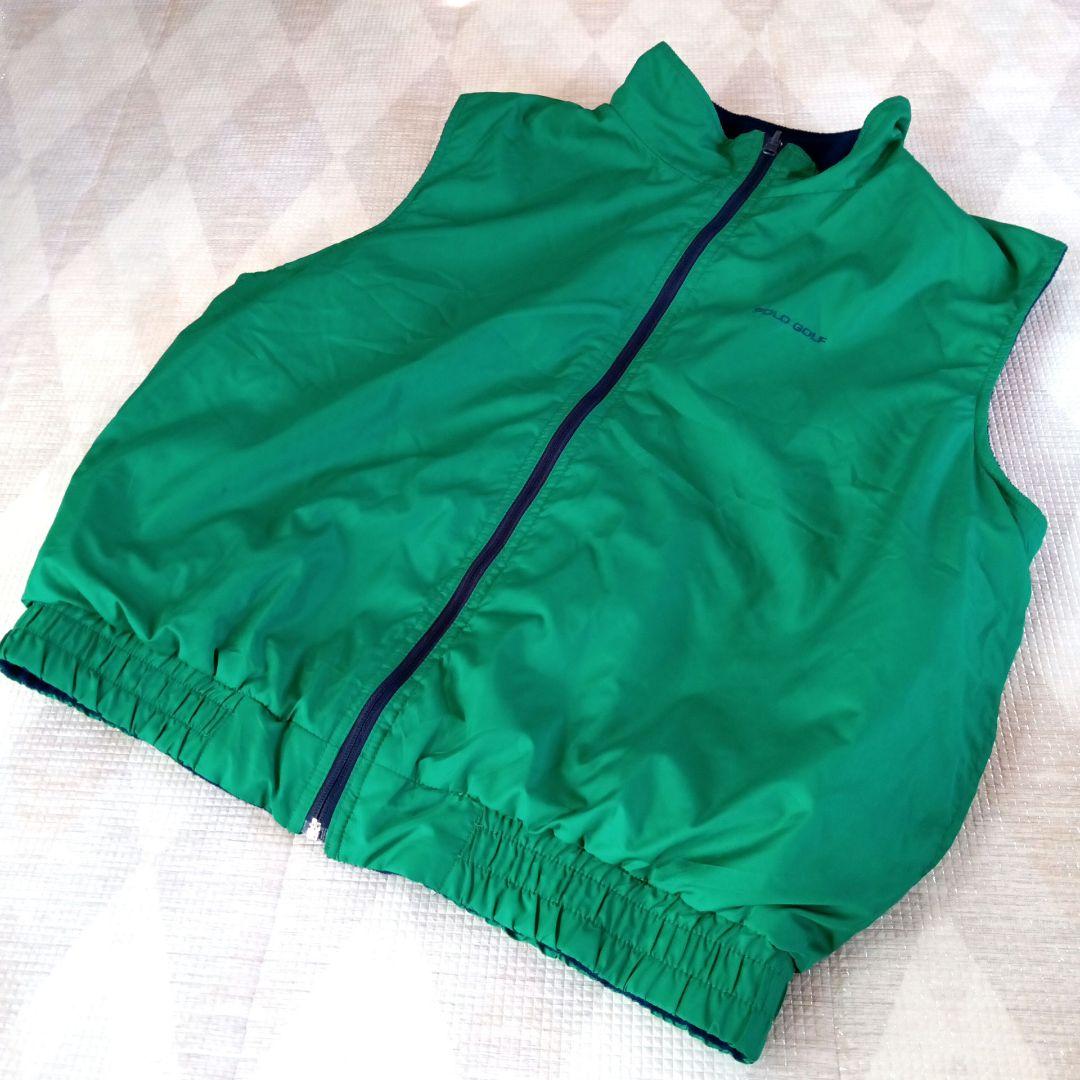 美品◆POLO GOLF ポロゴルフ リバーシブルベスト XL USA フリース
