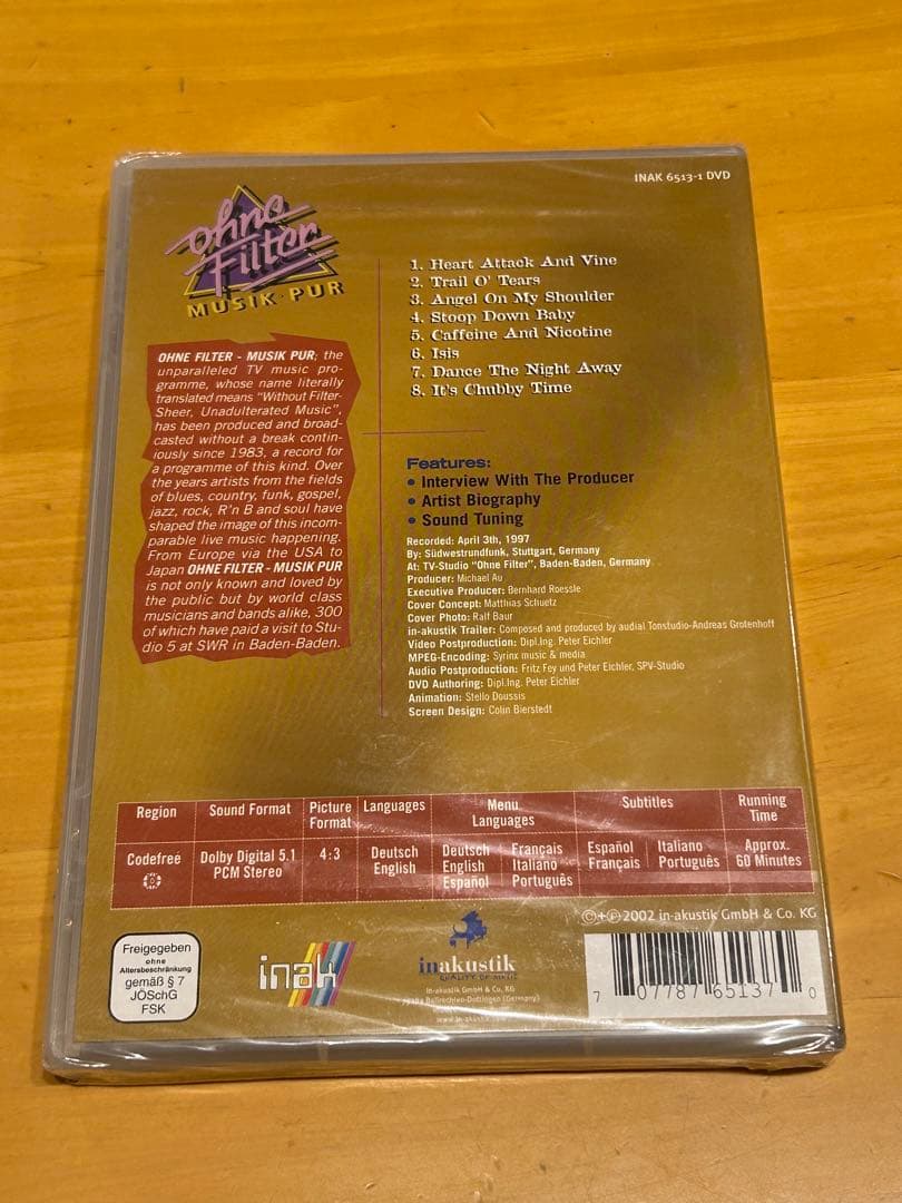 popa chubby in concert DVD 新品未開封