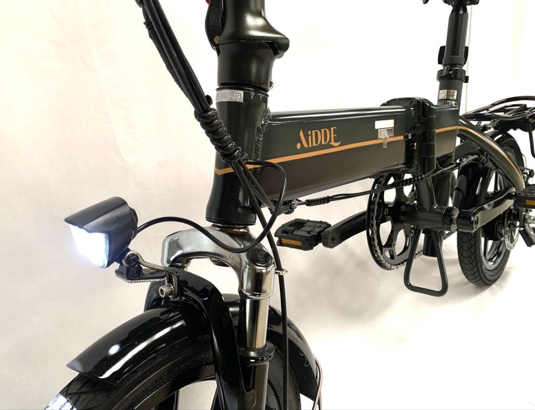 送料無料AIDDE折り畳み電動自転車 36V7.8Ah 5速14インチ動作確認済