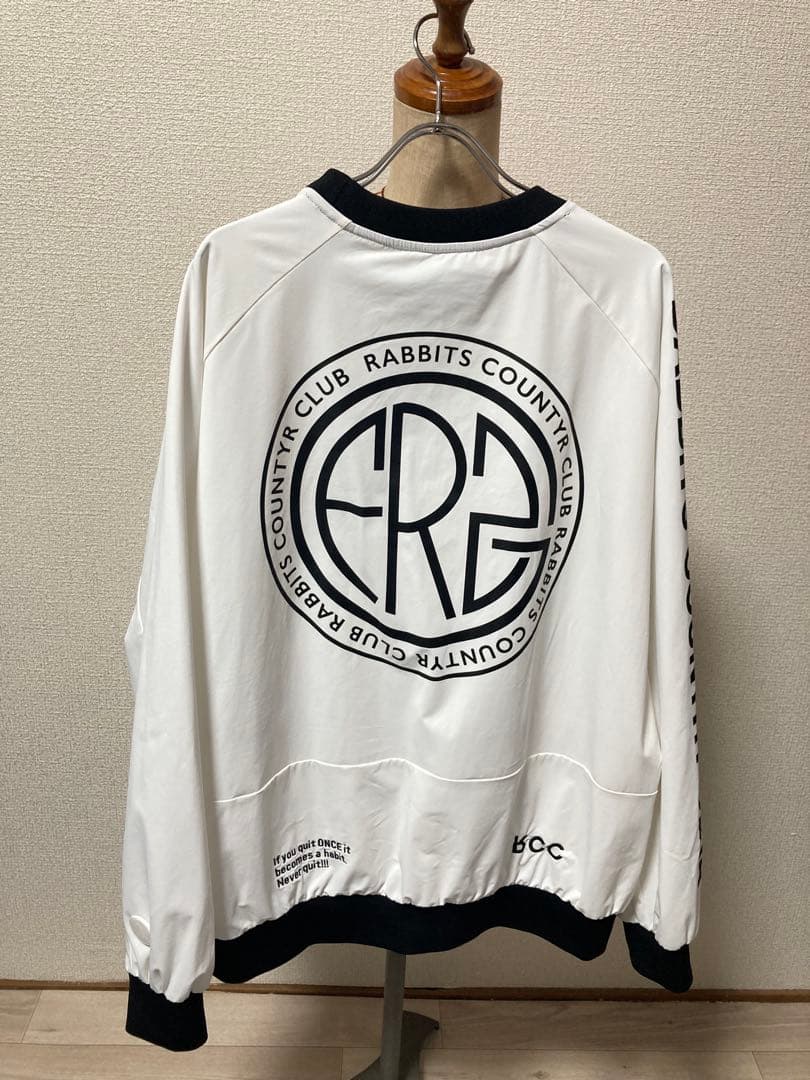 #FR2 GOLF ナイロンジャケット ホワイト　ゴルフ 裏メッシュ ブルゾン