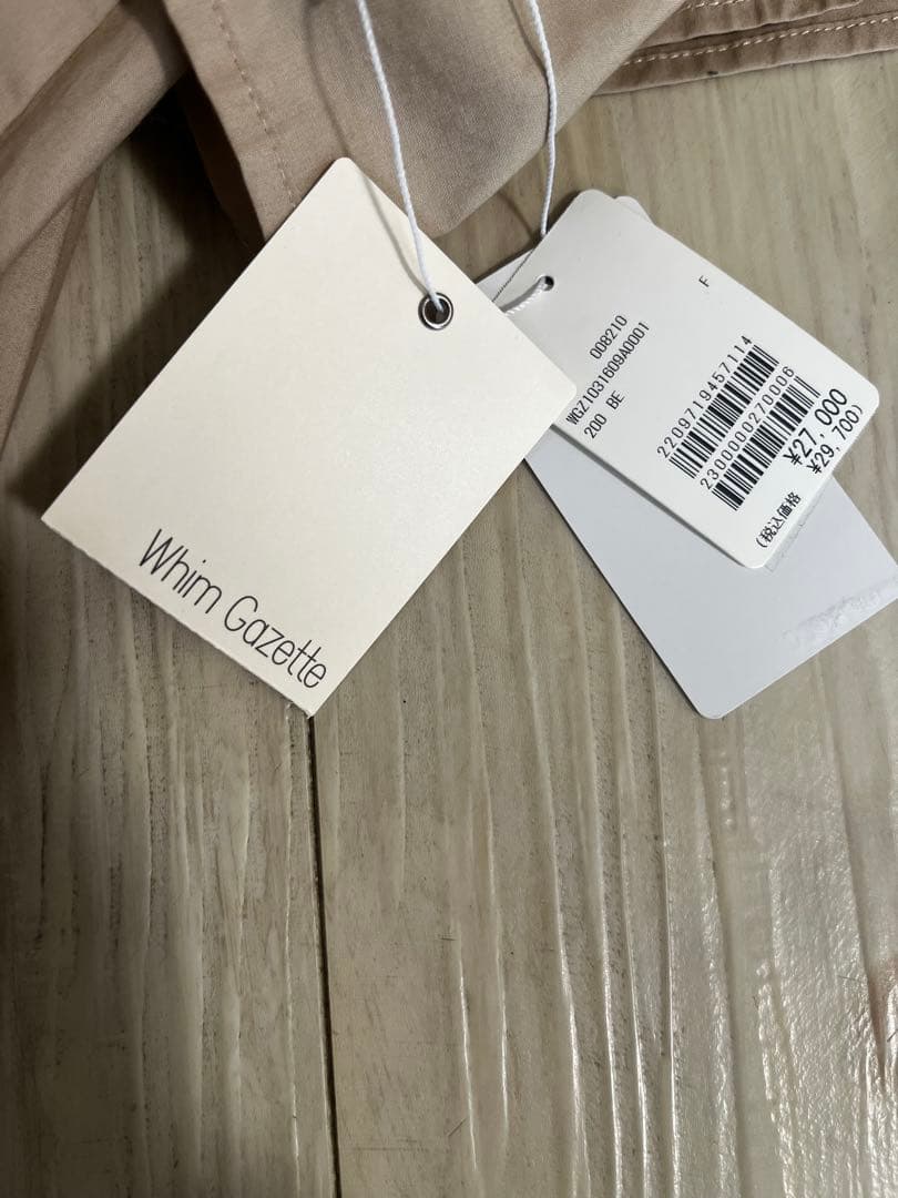 新品☆Whim Gazette タイプライターギャザーワンピース/IENA