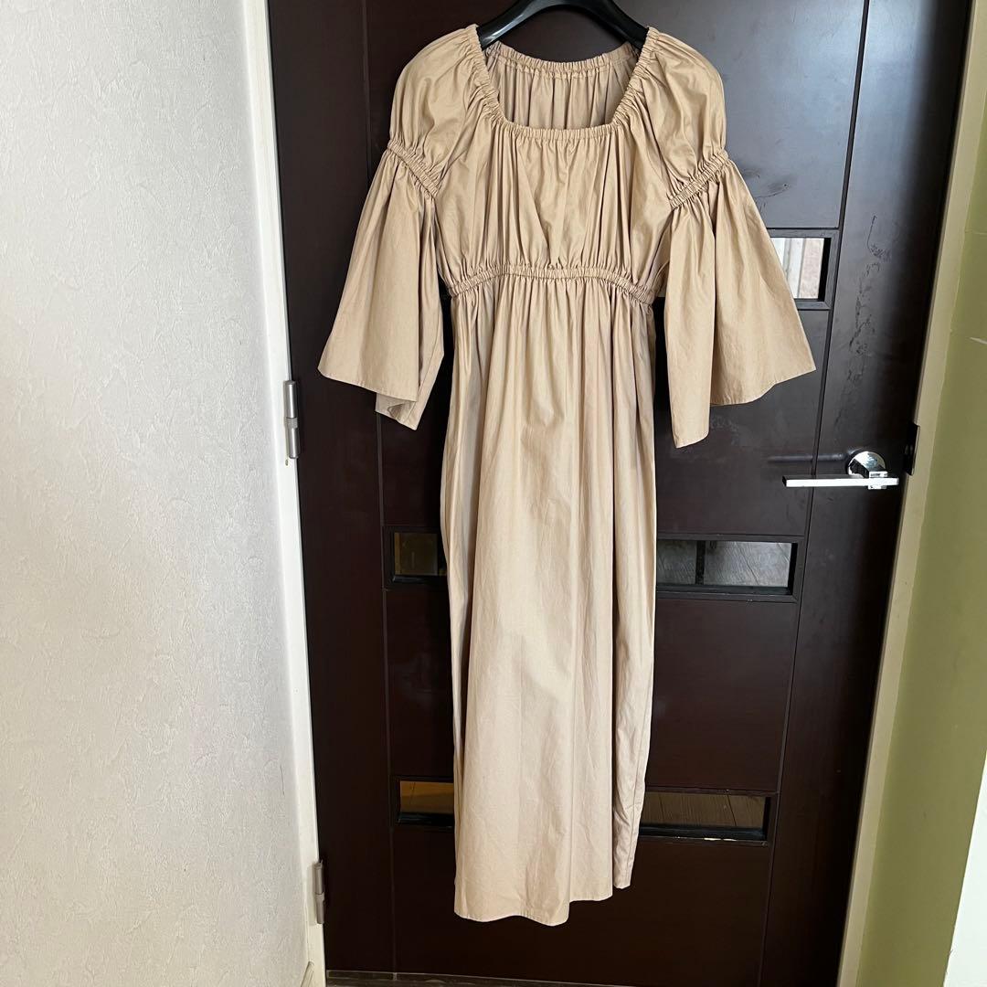 新品☆Whim Gazette タイプライターギャザーワンピース/IENA