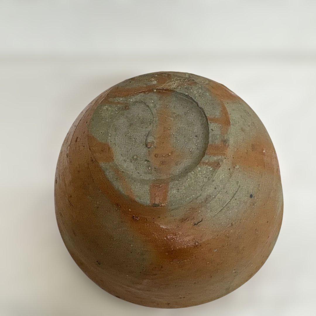 備前焼　藤原建　緋襷茶盌　1971年作