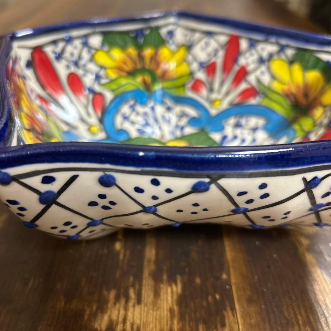メキシコ　ブルガリア　ハンドメイド　タラベラ焼き　トロヤン焼　スリップウェア