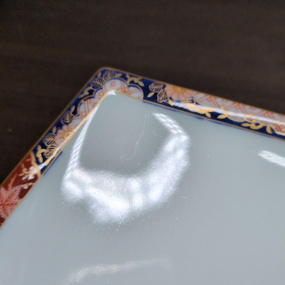其泉 金彩色絵 松竹梅鶴絵 焼物皿揃 共箱 懐石道具