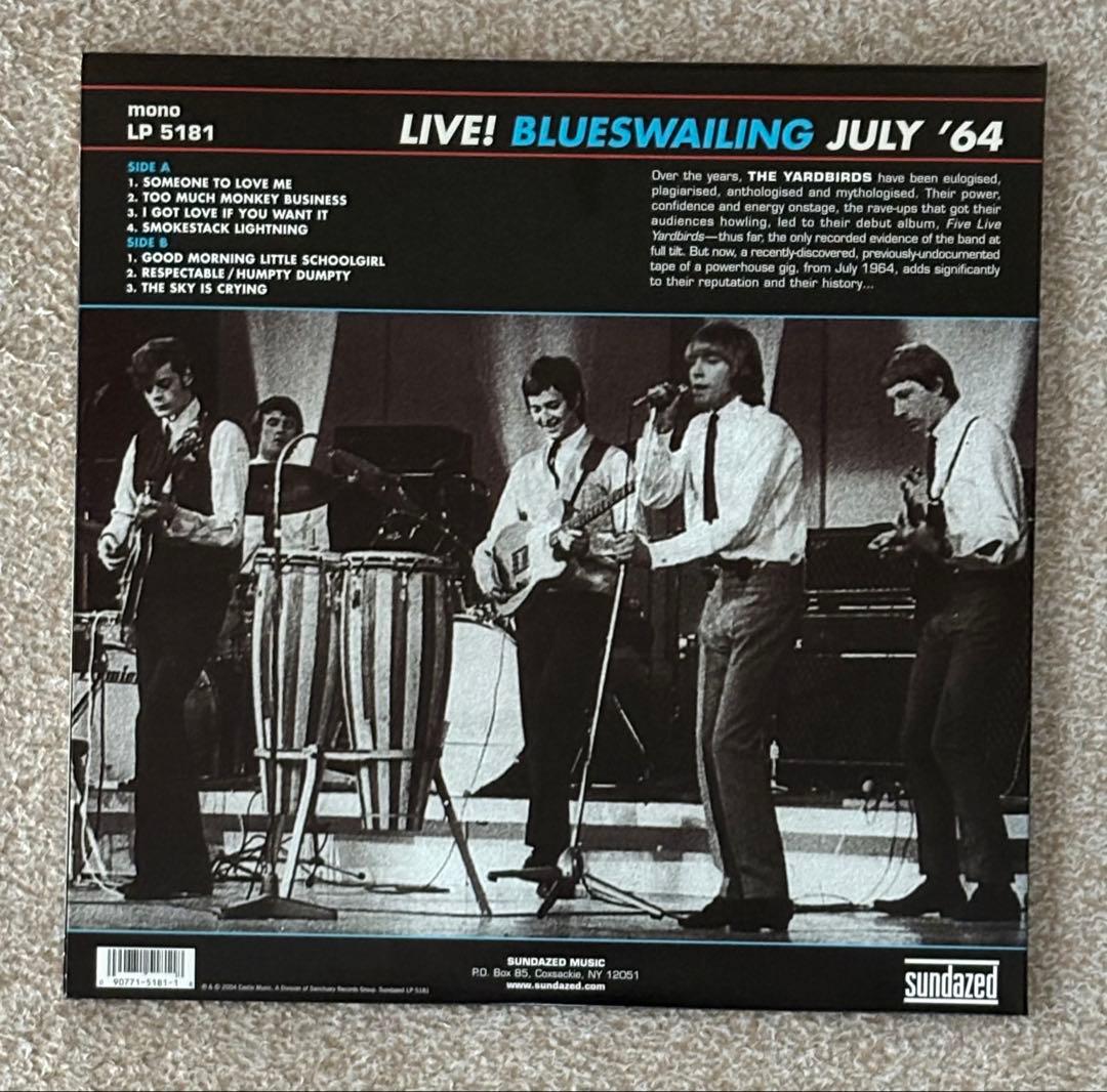 YARDBIRDS ヤードバーズ レコード LP live ライブ ジェフベック