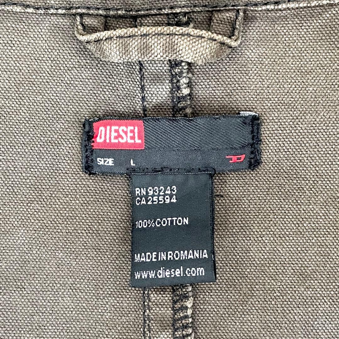 【大人気 早い者勝ち】DIESEL ディーゼル コート ブラウン L アウター