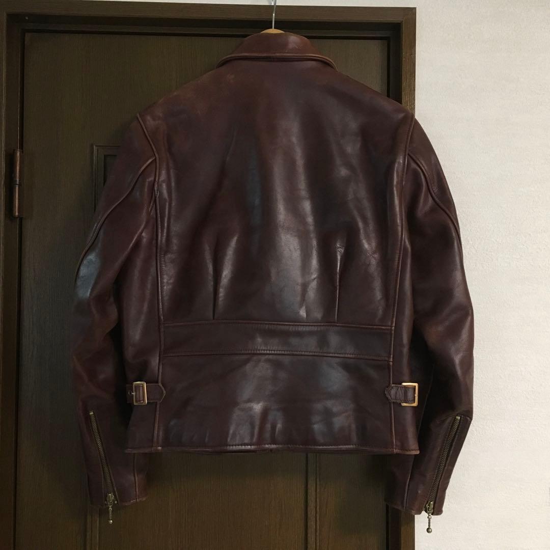 【年代物】B-McCOY’S レザージャケット シングル ステアハイド 38
