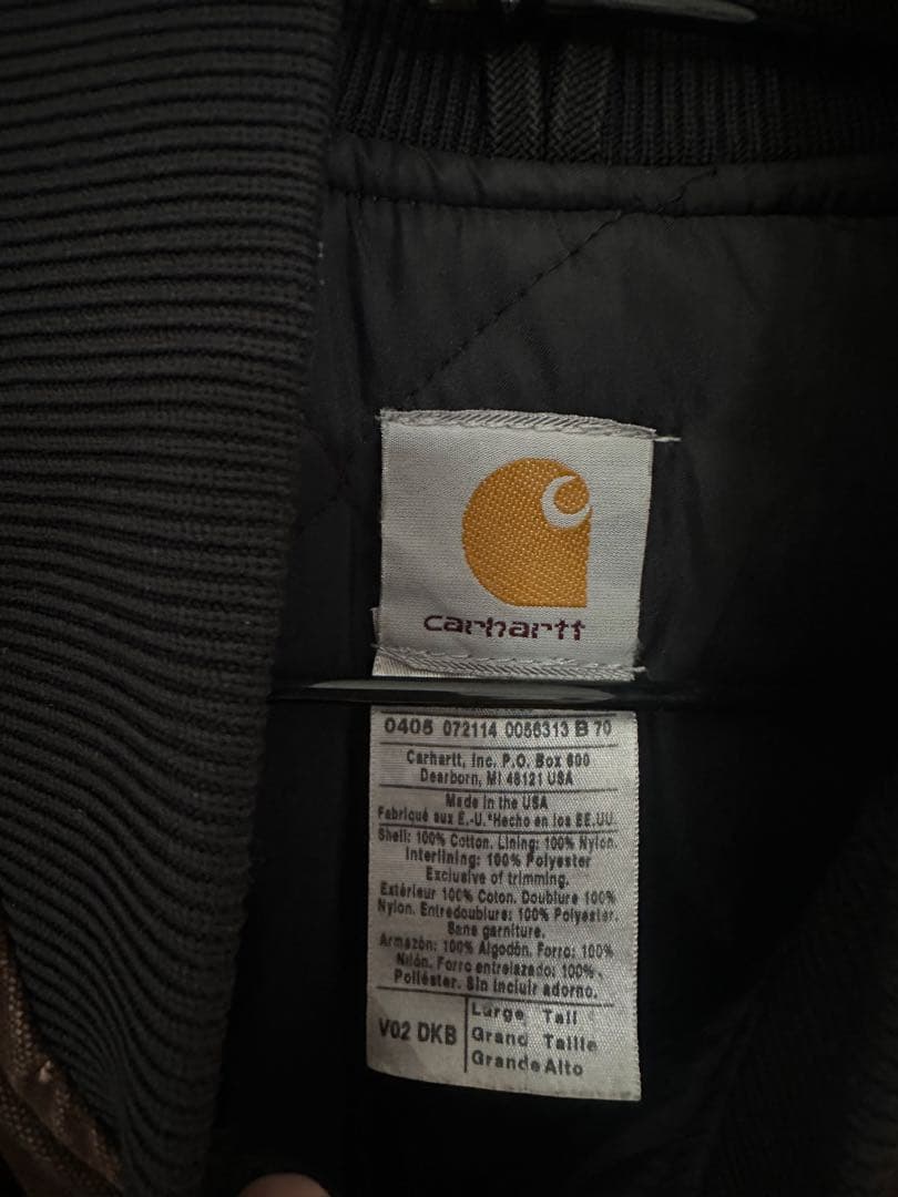 Carhartt カーハート ダックベスト ブラウン キルティングライナー