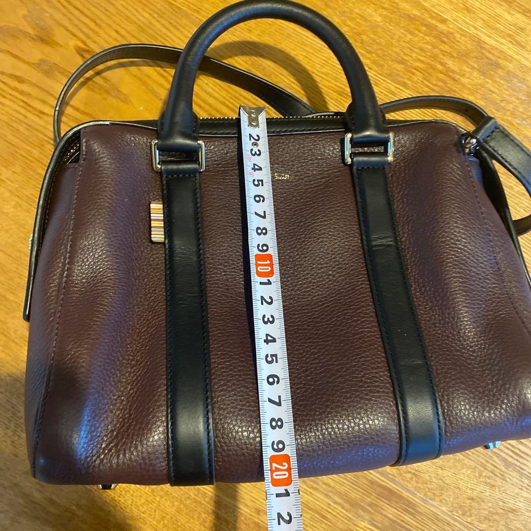 Paul Smith 本革　バッグ(ショルダー使用可)ワイン色