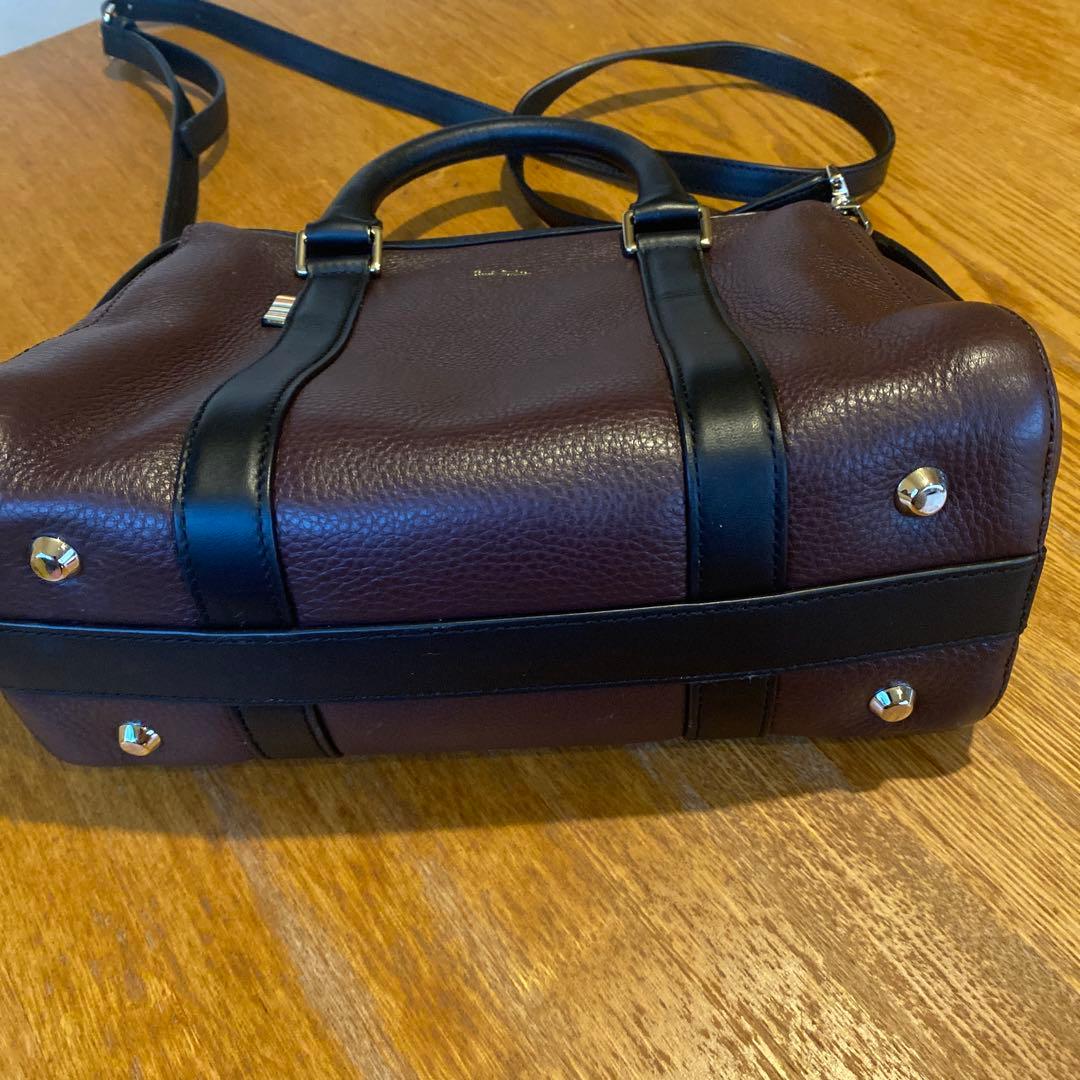 Paul Smith 本革　バッグ(ショルダー使用可)ワイン色