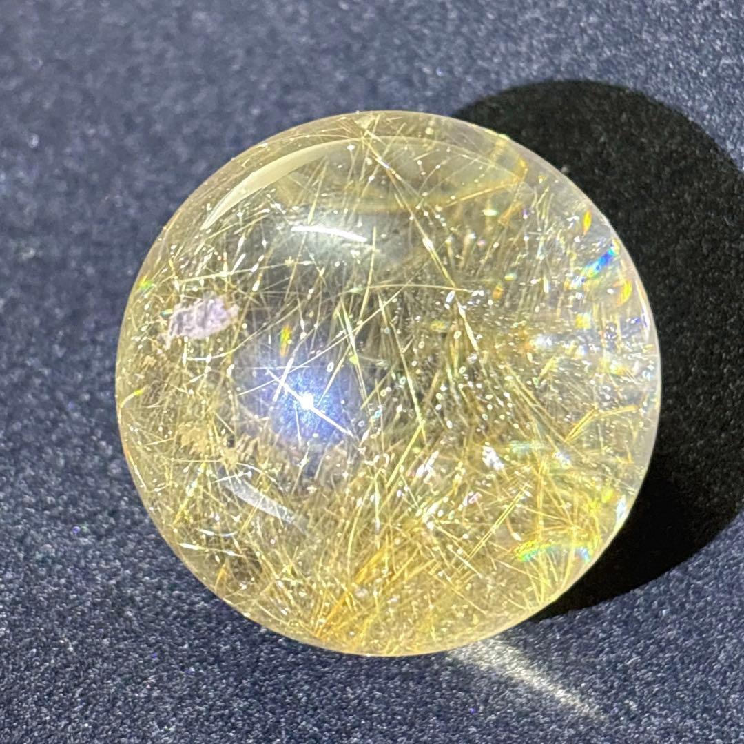 天然石 ルチルクオーツ スフィア 置物 丸玉 30.9mm