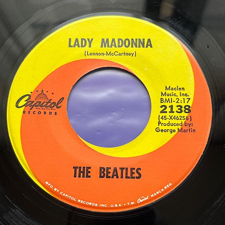 USオリジナル盤 ビートルズ LADY MADONNA