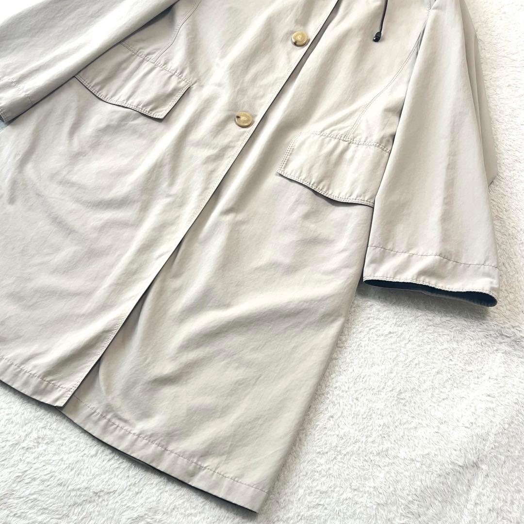 極美品✨マックスマーラ レインコート 撥水加工 リバーシブル 40