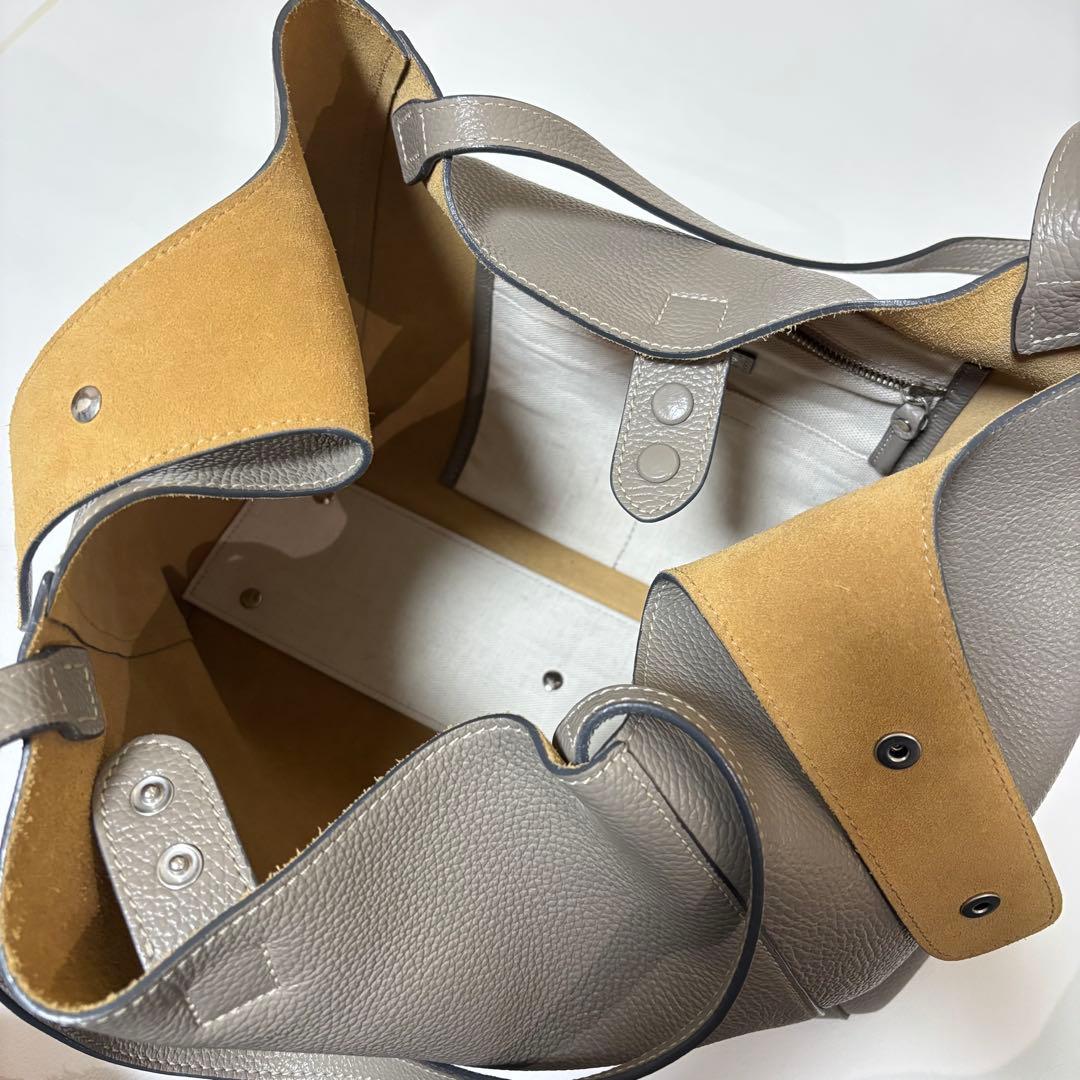 【美品】ダニエルアンドボブ NEW TOTONA 38 レザートート グレージュ