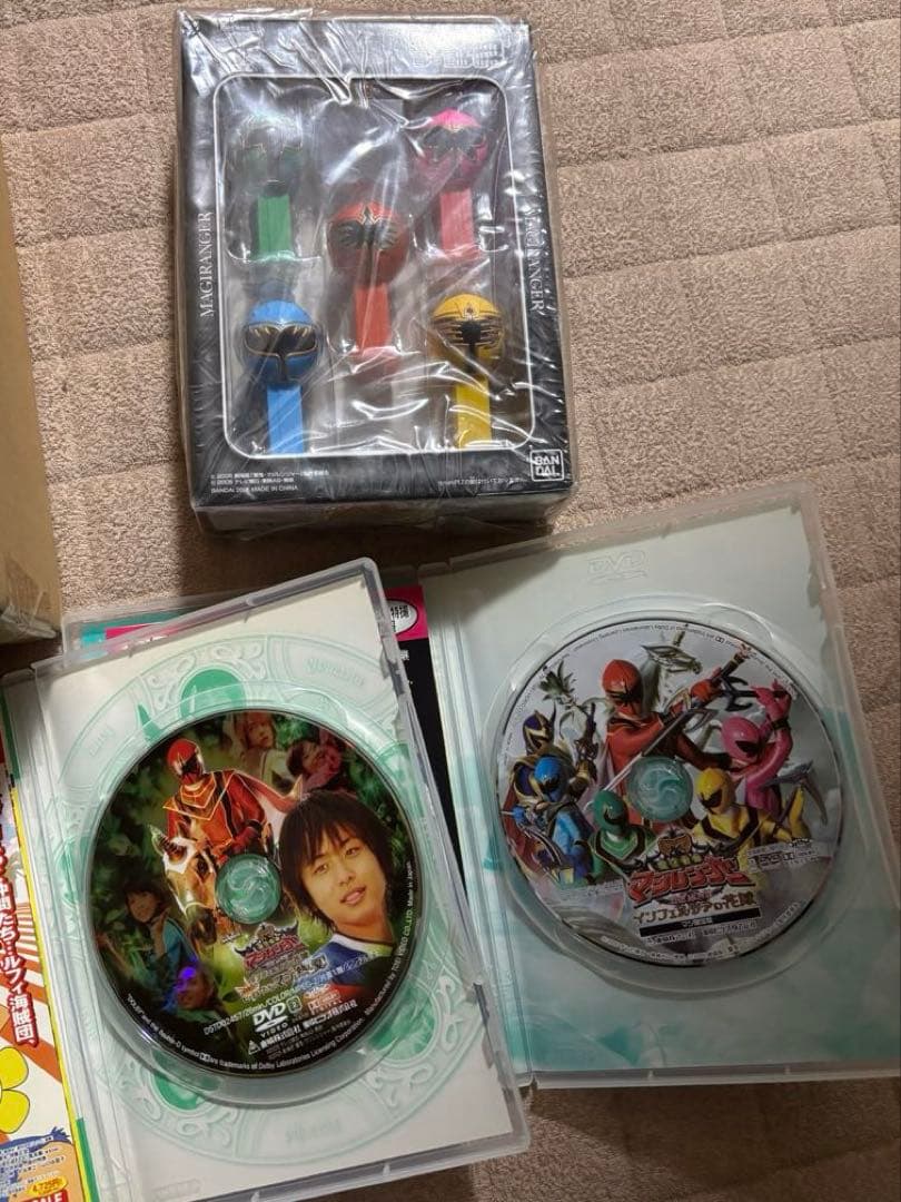 魔法戦隊マジレンジャーDVDBOX＆その他グッズセット