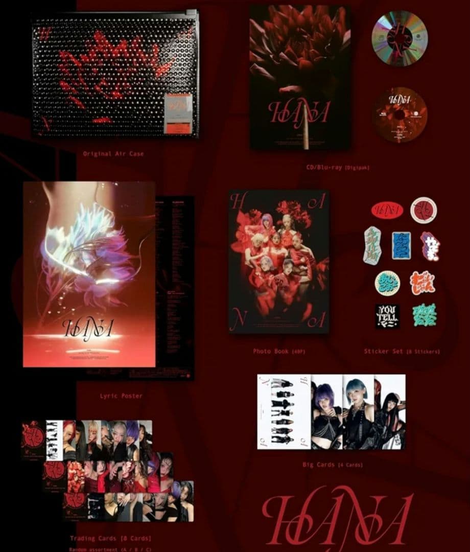 完全生産限定盤 HANA 1st Album アルバム トレカ Blu-ray