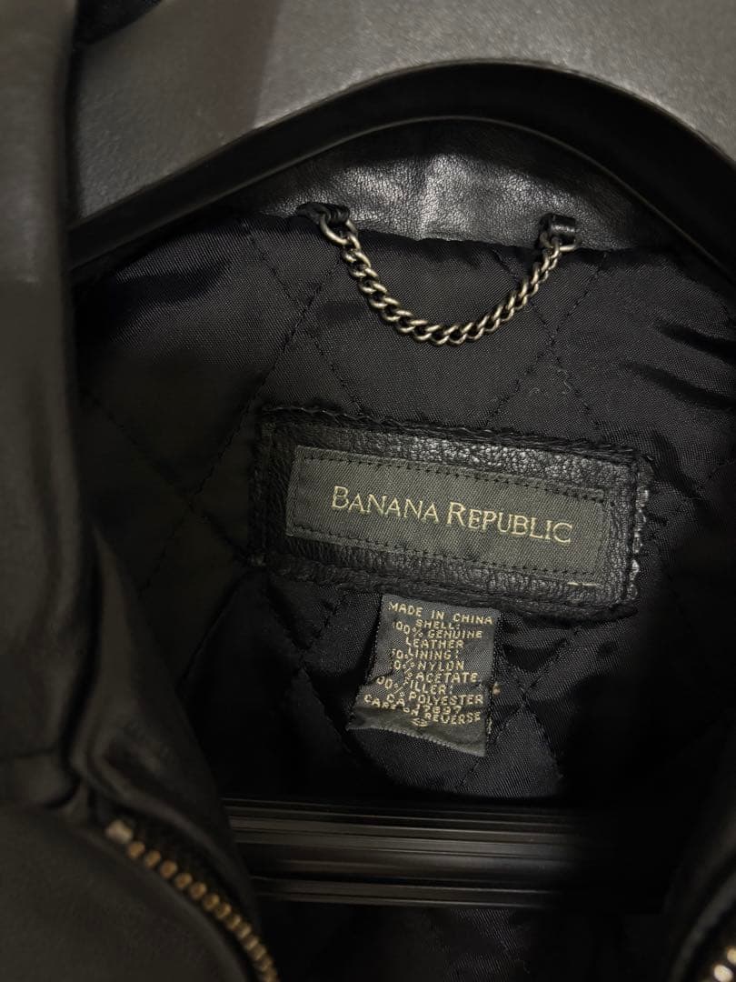 【美品】BANANA REPUBLIC 90s レザージャケット　OLDGAP