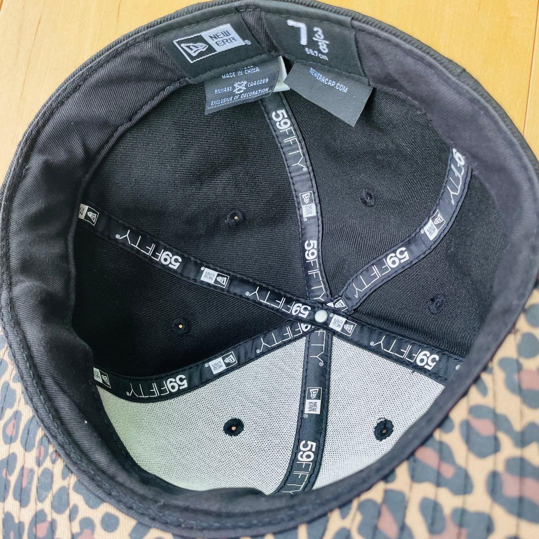 【New Era 】59FIFTY キャップ ブラック 7 3/8 豹柄 カープ