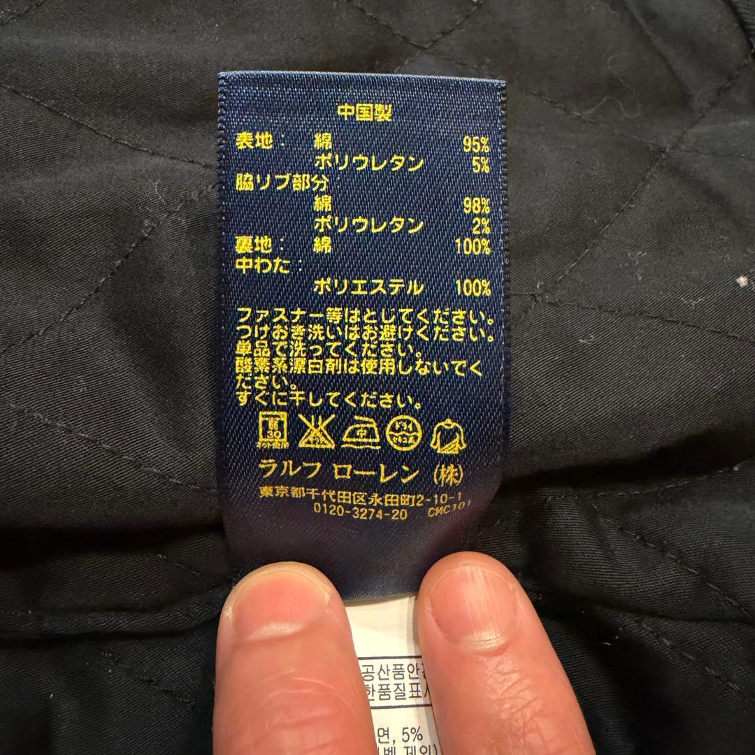 POLO RALPH LAUREN シングルライダースジャケット　ブラック　M