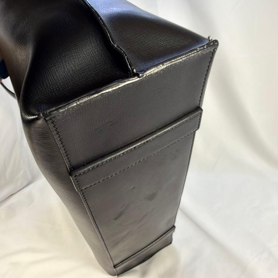 【美品】Paul Smith トートバッグ 黒 レザー 肩掛け ロゴ A4可能