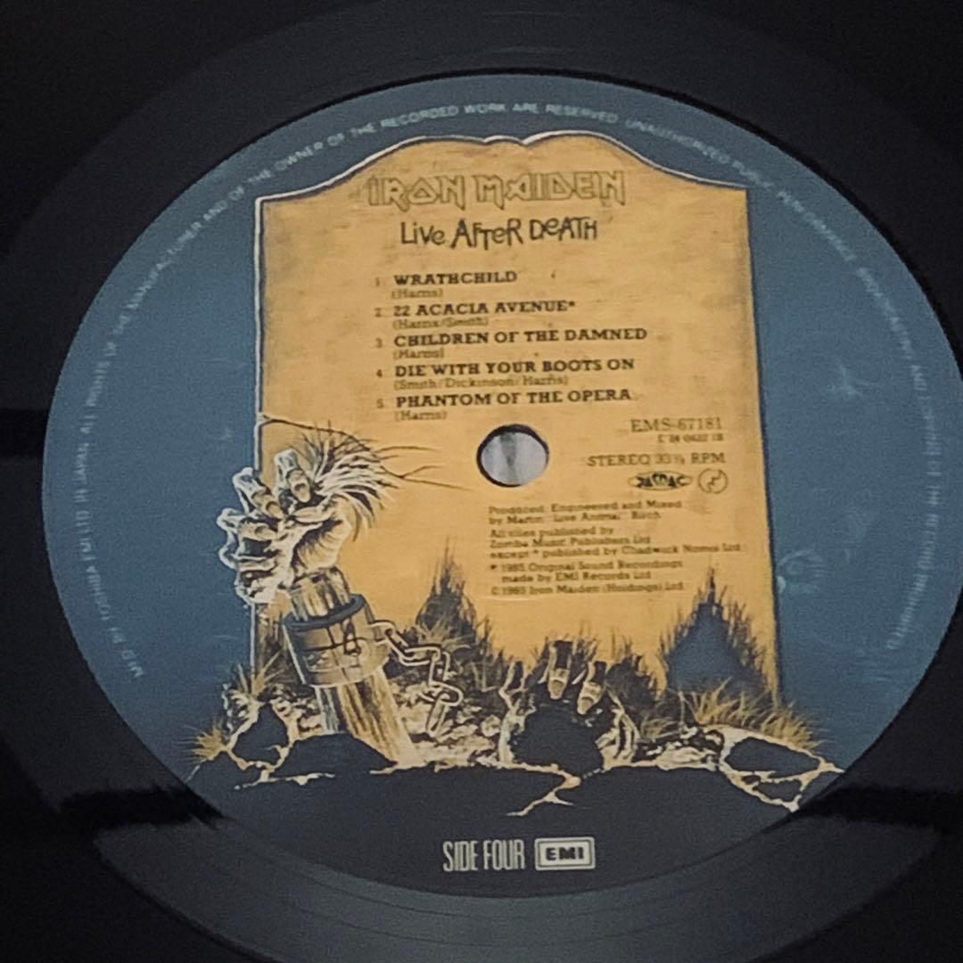 日本盤帯付きレコード初盤 アイアンメイデン『死霊復活』