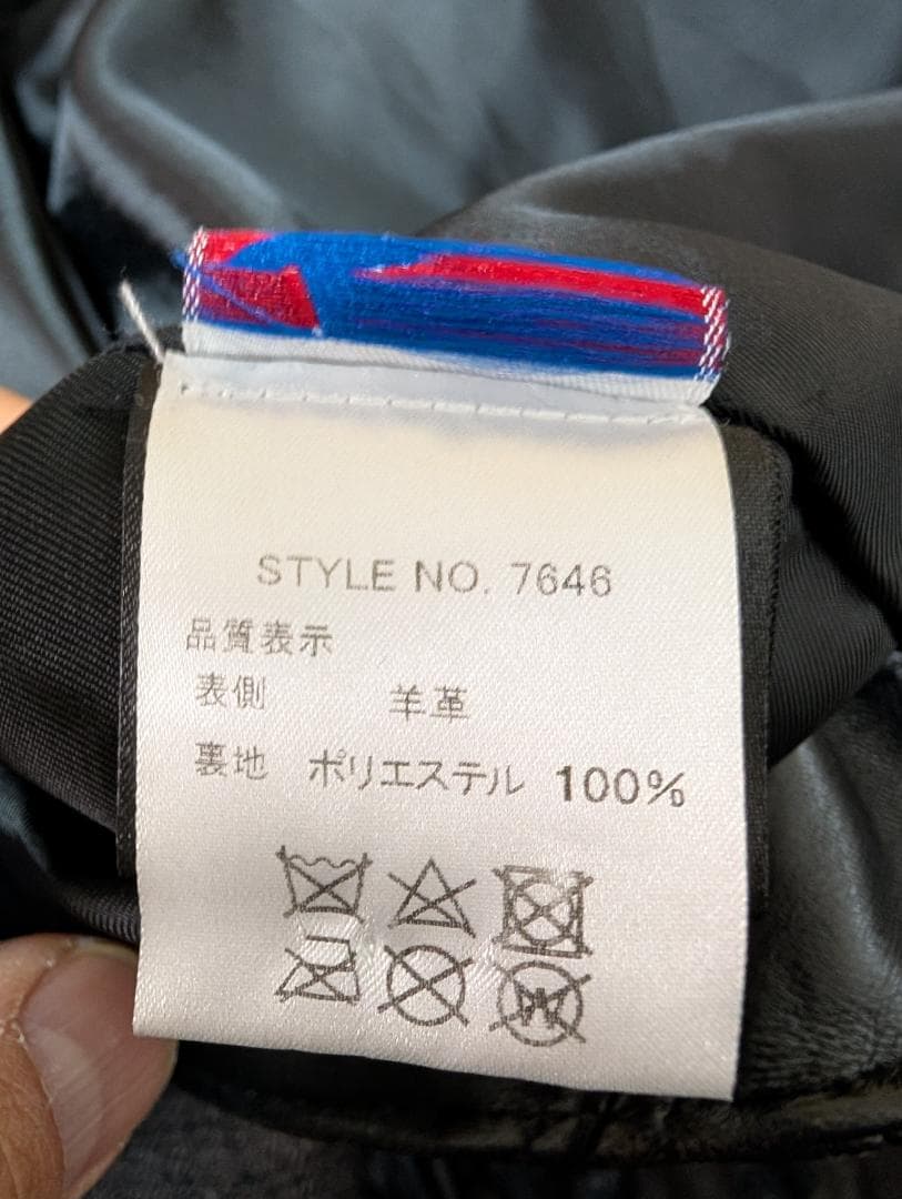 schott 217us トール シープスキン 40ダブルライダースジャケット