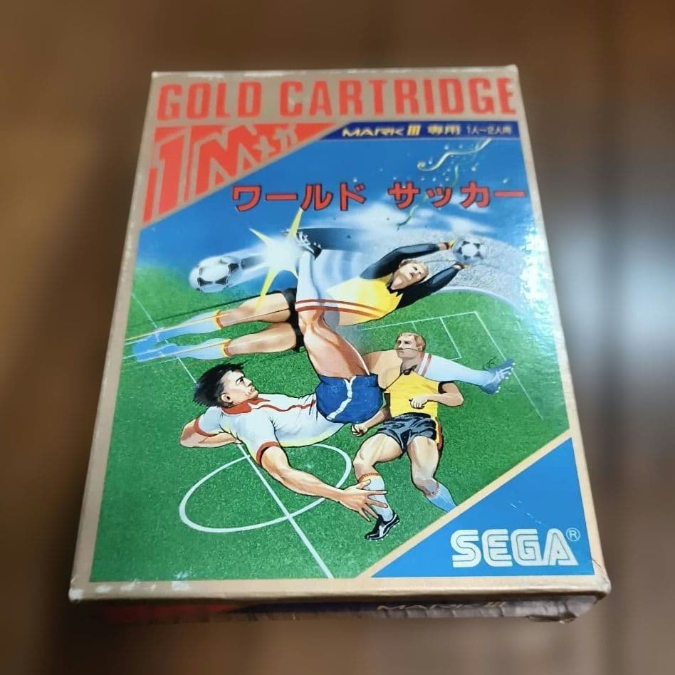 【箱と説明書付】SEGA ワールドサッカー MARK III レアソフト