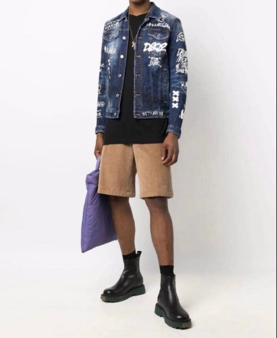 定価14万 22SS極レア・超名作・極美品 グラフィック デニムJACKET44